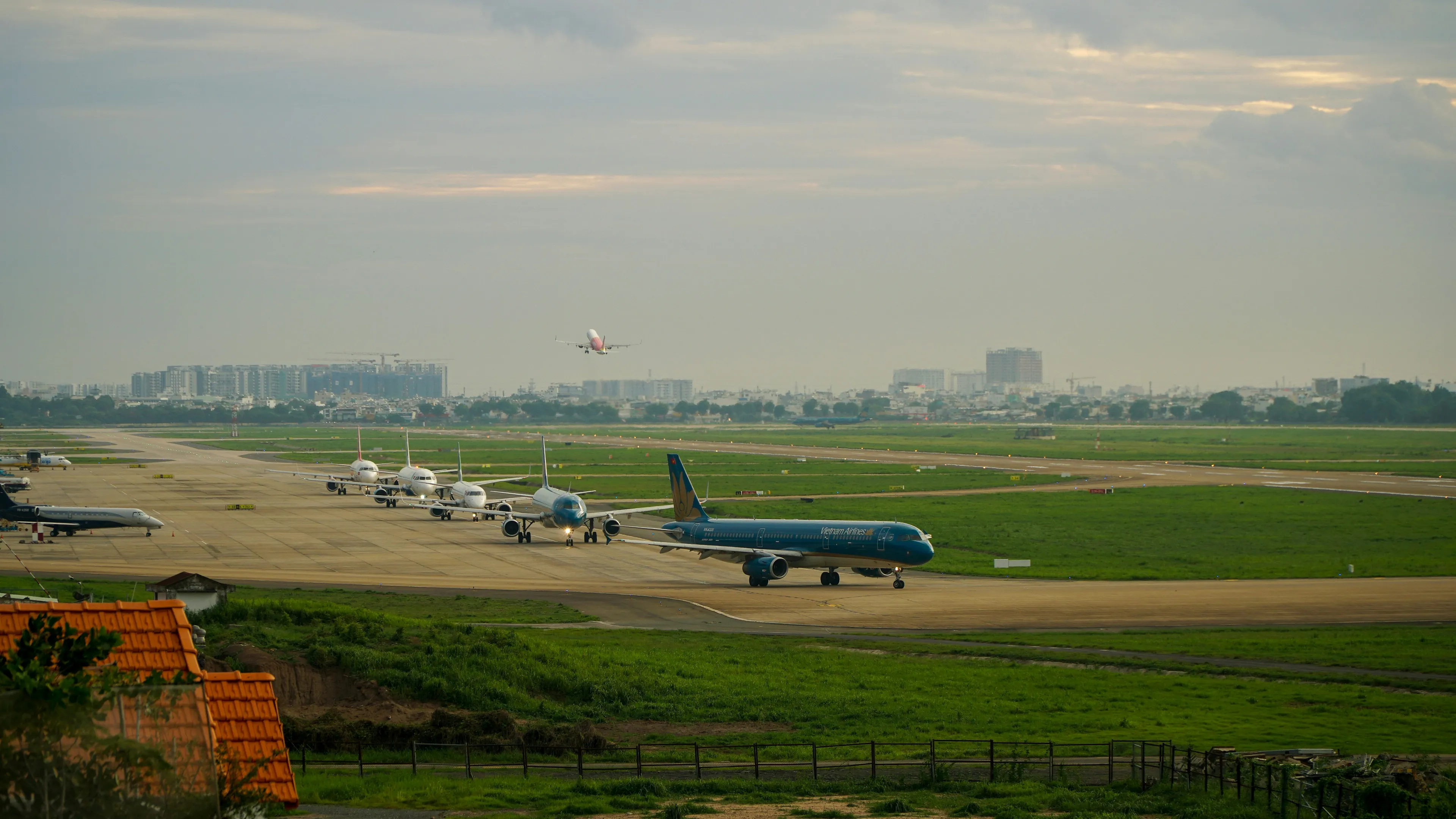 Aircraft taking off from Ho Chi Minh City