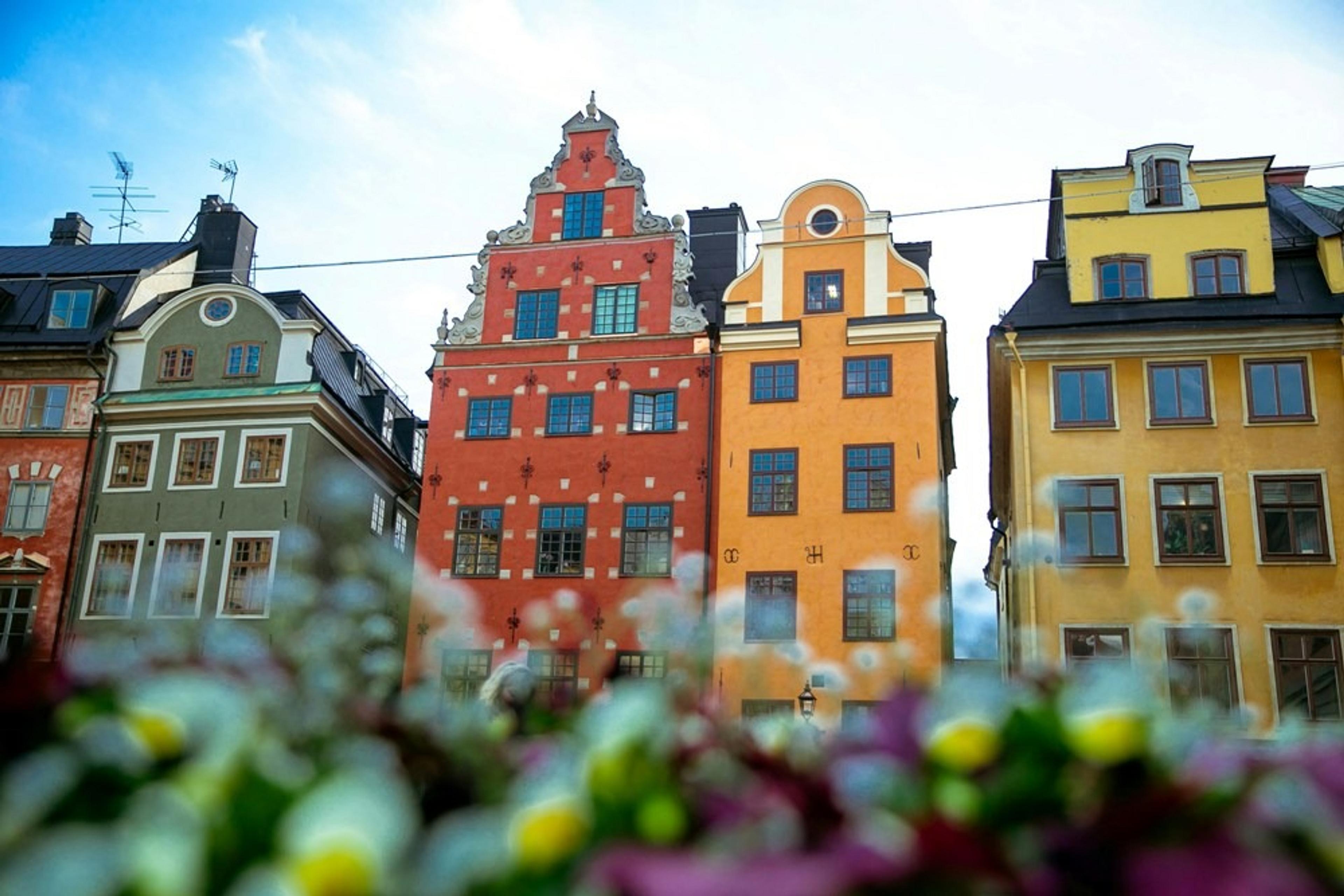 Colourful buildings in Stockholm