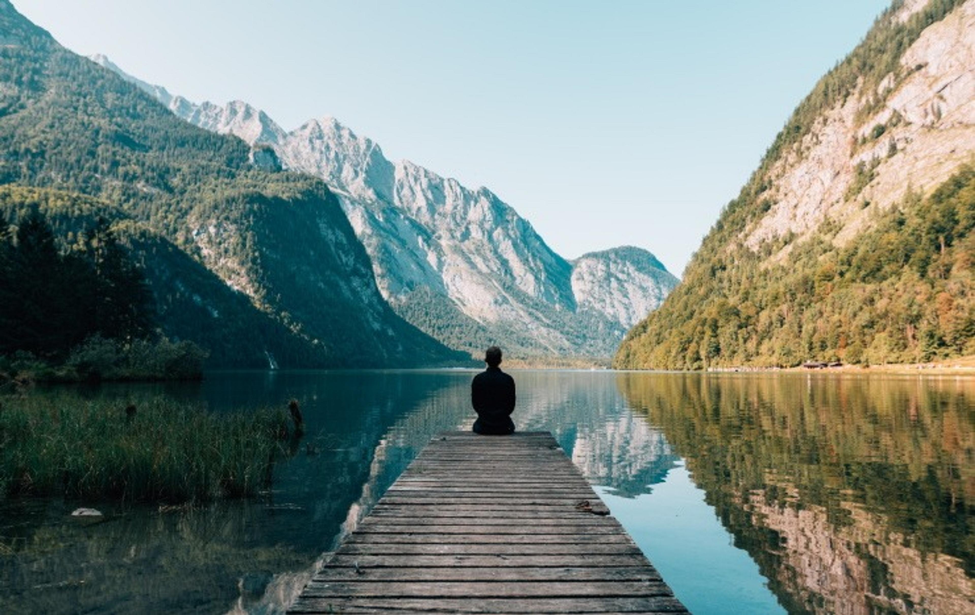 Person Lake Mountains