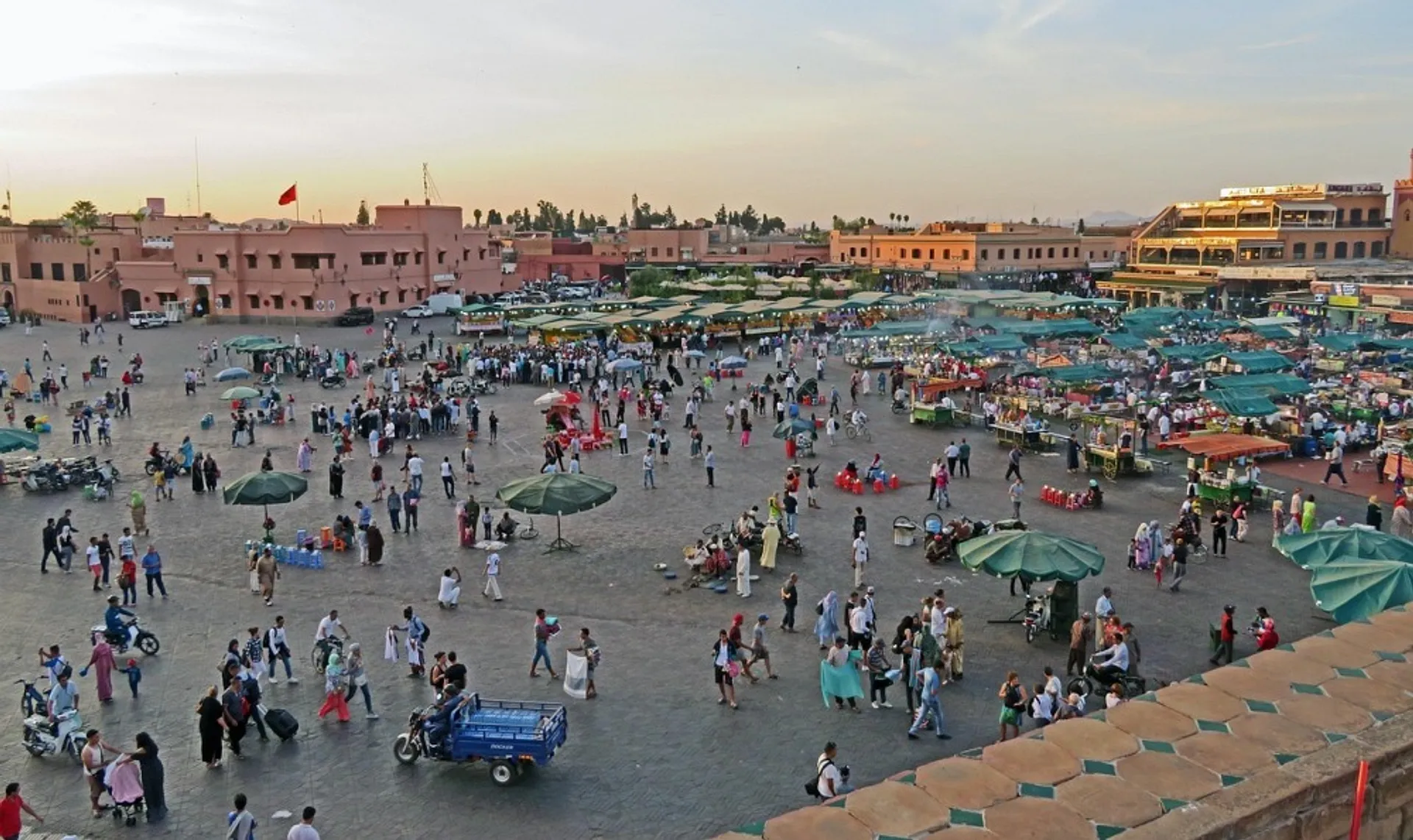 Busy square in Marrakech